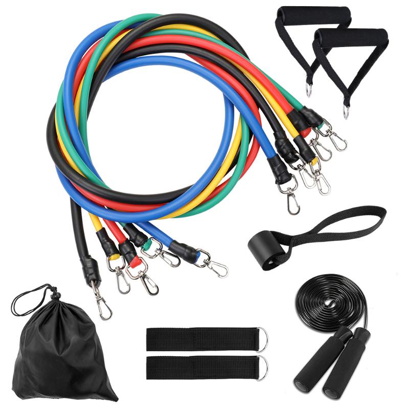 11pcs Resistance Bands Set Skipping Rope Workout Fintess Exercise Tube Bands Door Anchor Ankle Straps Cushioned Handles
11pcs Resistance Bands Set Skipping Rope Workout Fintess Exercise Tube Bands Door Anchor Ankle Straps Cushioned Handles