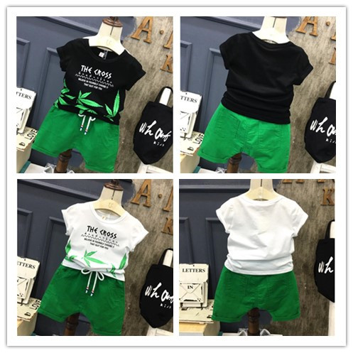 Boy Short Sleeve Cotton Round Neck T-Shirt and Short Trousers Suits Children Summer Short Tops and Pant Set Two Pieces YPK 001, Black
Boy Short Sleeve Cotton Round Neck T-Shirt and Short Trousers Suits Children Summer Short Tops and Pant Set Two Pieces YPK 001, Black