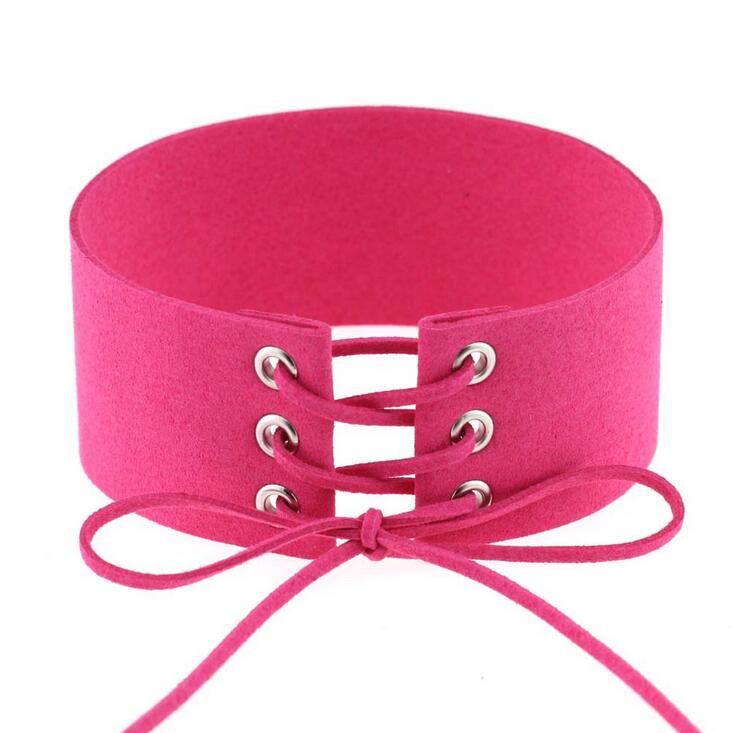 Exaggerated punk sex bondage collar tied neck chain female neck strap collarbone DJN214 mix order Chokers jewelry