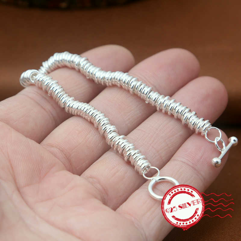 Other Bracelets S925 Sterling Silver Bracelet Personalized Fashion Classic Jewelry Women's Handmade Multi-ring Style 2021 Gifts
Other Bracelets S925 Sterling Silver Bracelet Personalized Fashion Classic Jewelry Women's Handmade Multi-ring Style 2021 Gifts