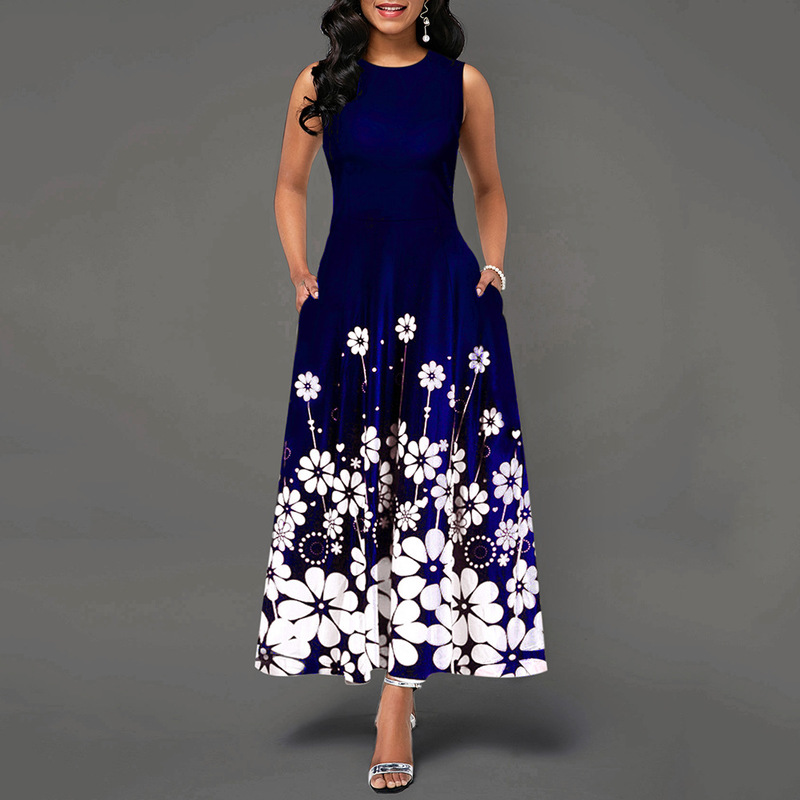 Februaryfrost 2020 Women's Floral Print Long Maxi Dress Summer Sleeveless Long A-line Costume Sundress Party Club Causal Dress Large Size, Blue
Februaryfrost 2020 Women's Floral Print Long Maxi Dress Summer Sleeveless Long A-line Costume Sundress Party Club Causal Dress Large Size, Blue