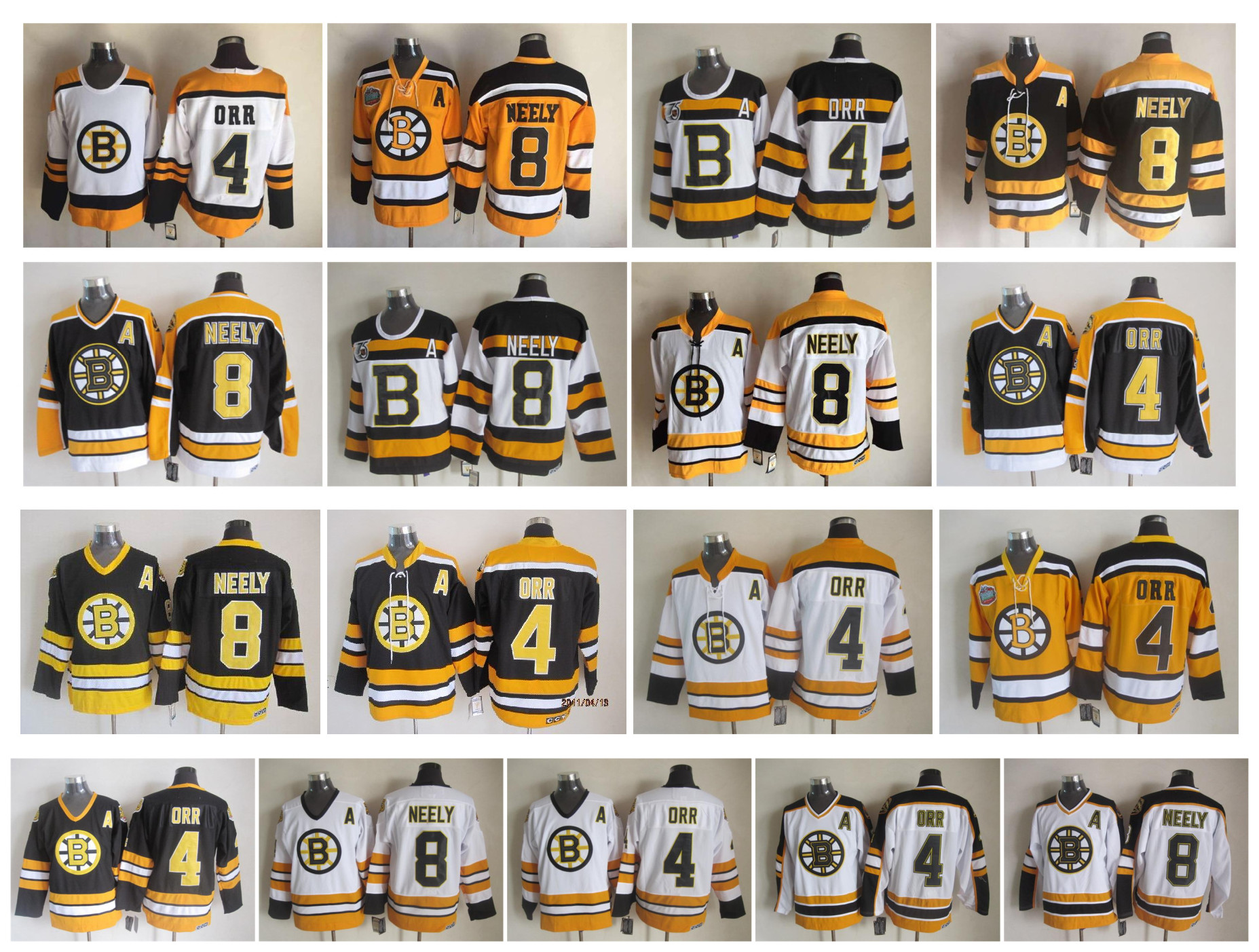 Vintage Boston Bruins Jersey 4 Bobby Orr 8 Cam Neely Black White Yellow CCM Retro Hockey Jerseys Size 48-56, As pic
Vintage Boston Bruins Jersey 4 Bobby Orr 8 Cam Neely Black White Yellow CCM Retro Hockey Jerseys Size 48-56, As pic