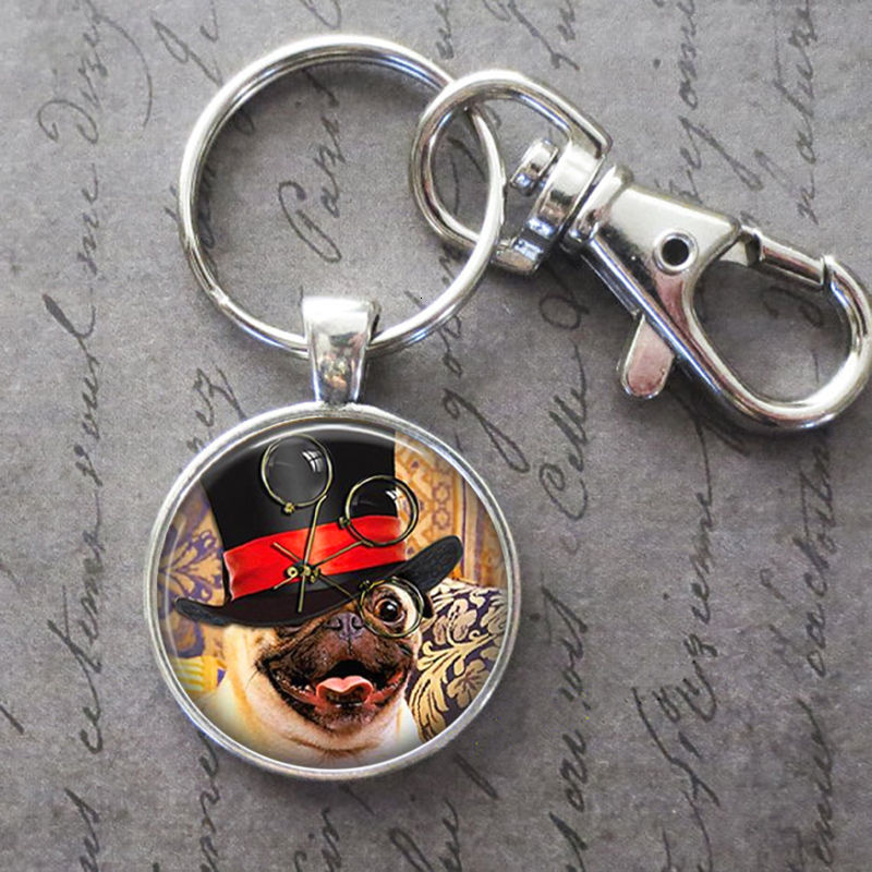 Cute Antique Pug Dog Key Ring Key Chain Buckle Animal Pendant Birthday Festival Anniversary Gift Jewelry Accessories
Cute Antique Pug Dog Key Ring Key Chain Buckle Animal Pendant Birthday Festival Anniversary Gift Jewelry Accessories
