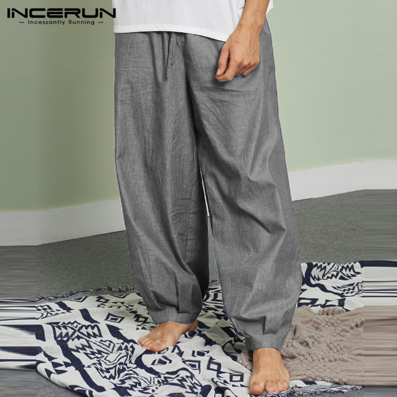 INCERUN Men Striped Pants Drawstring Joggers Baggy 2020 Leisure Streetwear Pants Vintage Homewear Wide Leg Trousers Men -5XL, Black pants
INCERUN Men Striped Pants Drawstring Joggers Baggy 2020 Leisure Streetwear Pants Vintage Homewear Wide Leg Trousers Men -5XL, Black pants
