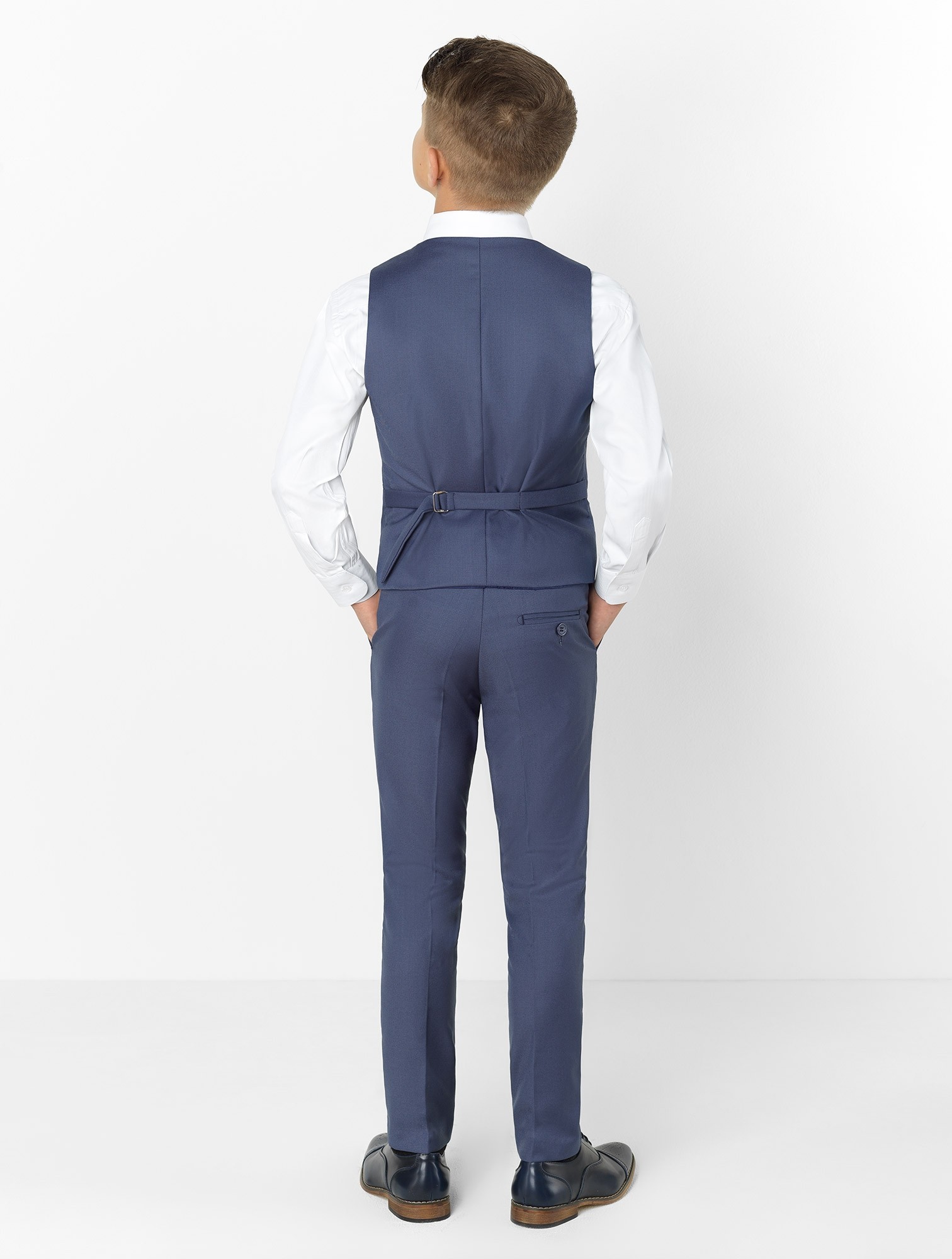 2019 Boy Formal Suits Dinner Tuxedos Little Boy Groomsmen Peaked Lapel Kids Children For Wedding Party Prom Suit Wear (Jackets+Vests+Pants)