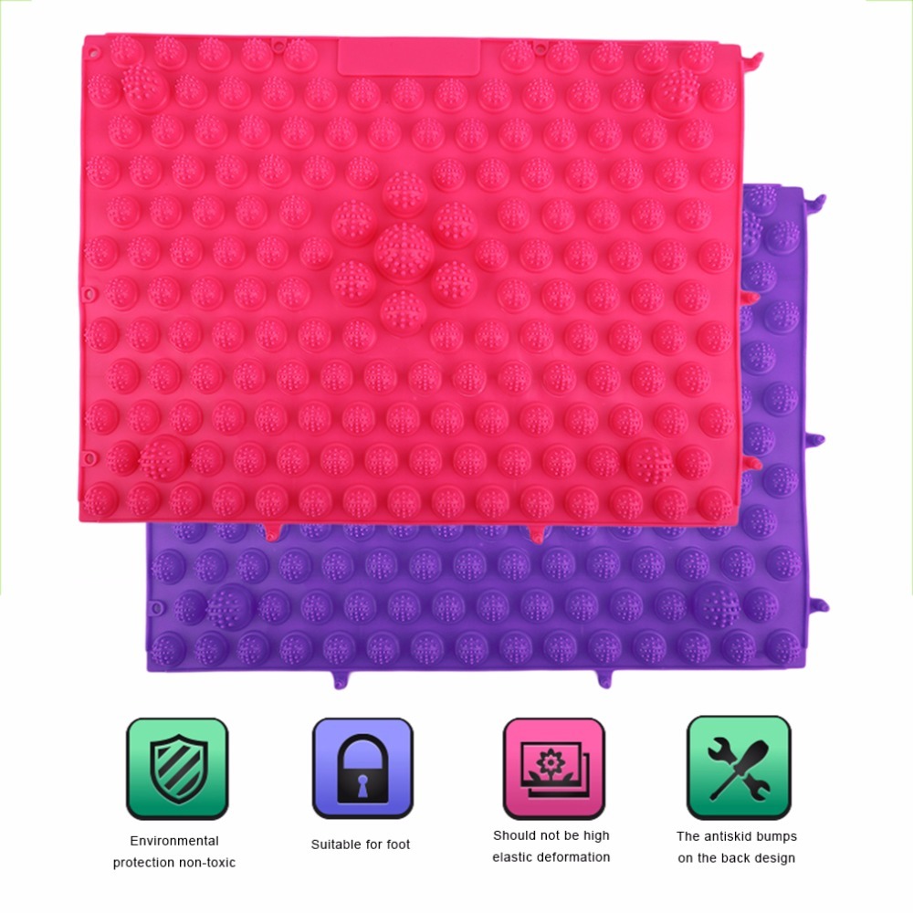 Korean Style Foot Massage Pad TPE Modern Acupressure Reflexology Mat Acupuncture Rugs Fatigue Relieve Promote Circulation
