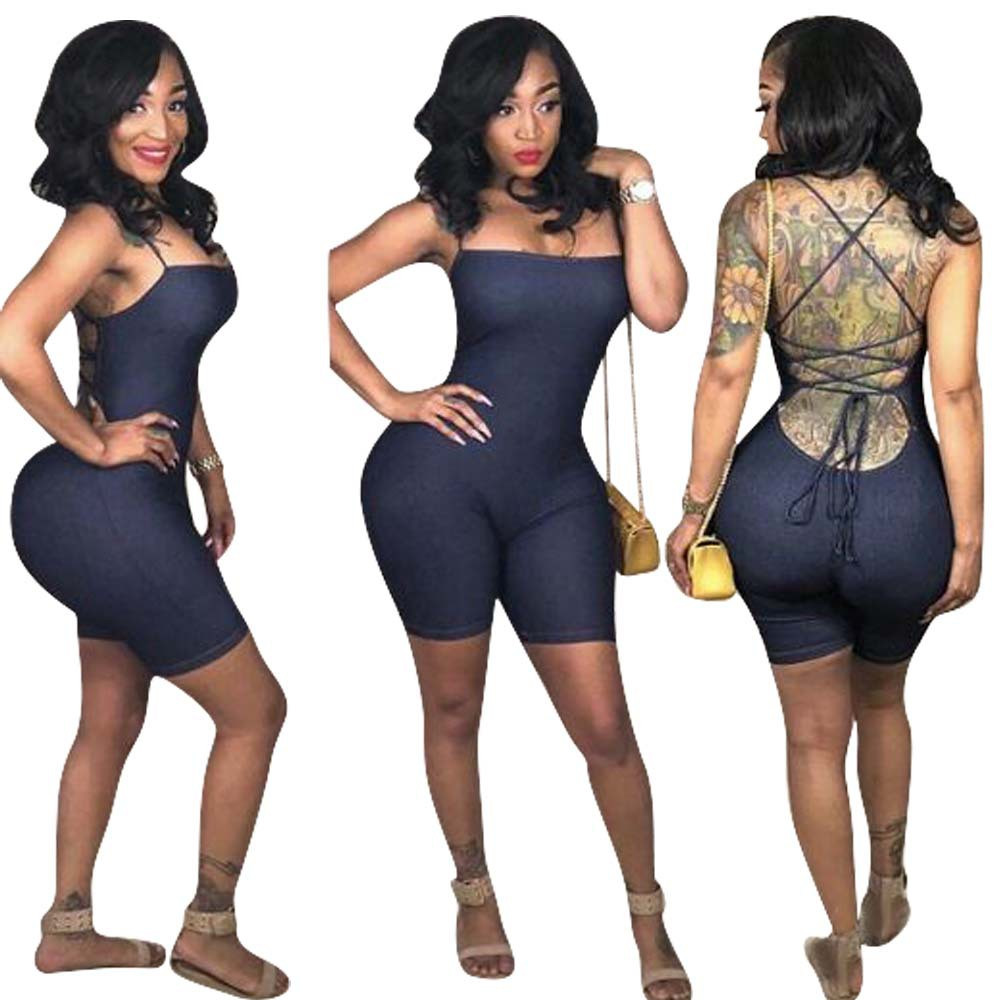 Women Tube Top Backless Jumpsuits Sexy Solid Color Skinny Shorts Designer Jumpsuit Famale Fashion Clothes
Women Tube Top Backless Jumpsuits Sexy Solid Color Skinny Shorts Designer Jumpsuit Famale Fashion Clothes