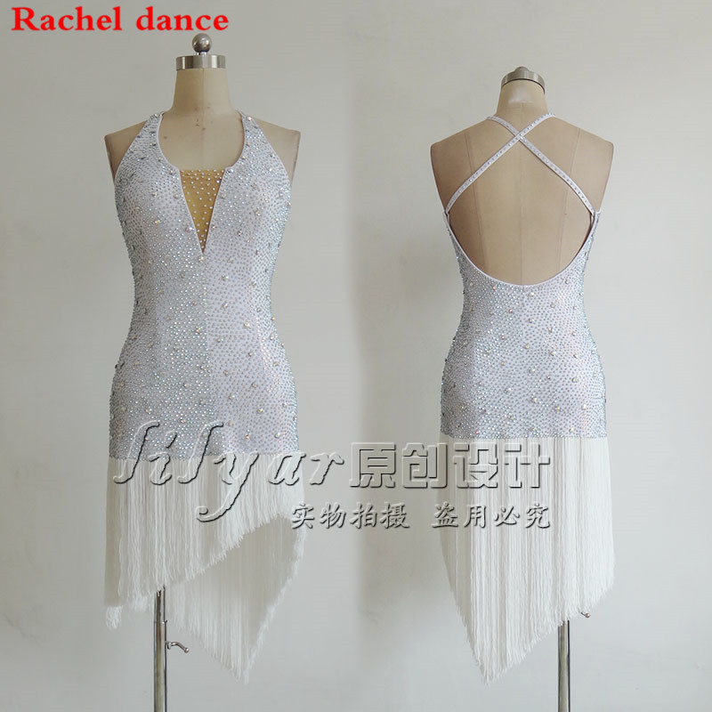 Tassel Latin Dance Dress Women Top Harness Style Back Cross Opening Salsa Tango Rumba Flamengo Latin Dance Competition Costumes, Red
Tassel Latin Dance Dress Women Top Harness Style Back Cross Opening Salsa Tango Rumba Flamengo Latin Dance Competition Costumes, Red