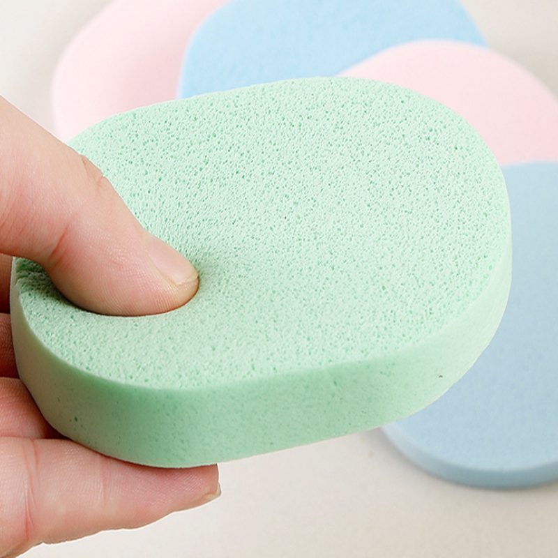 Random Color Soft Facial Puff Face Cleanse Washing Sponge Exfoliator Cleansing Sponge Puff Facial Cleanser brush