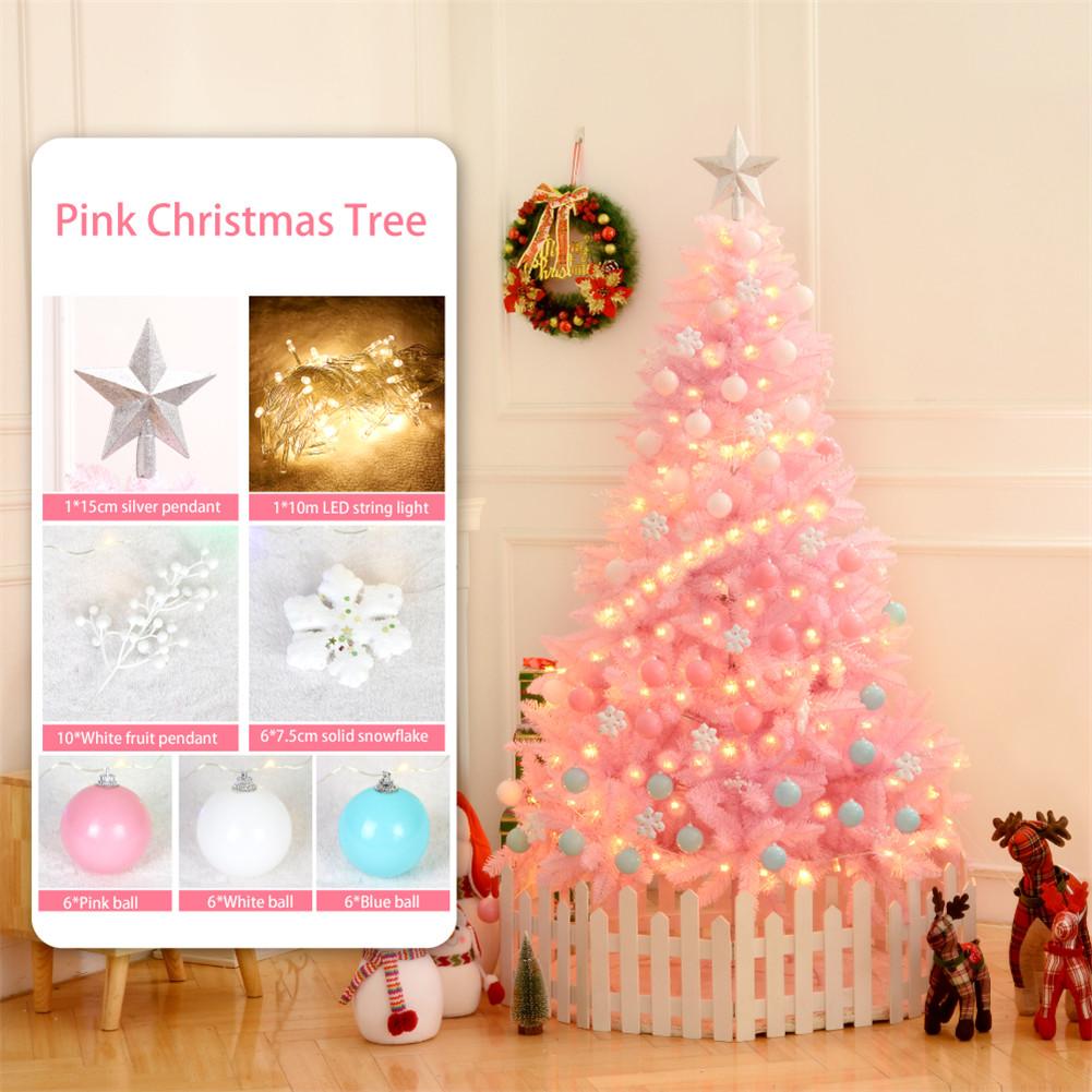 120cm Pink Christmas Tree For Family Christmas Decoration Holiday Party Decoration 8 Piece Set To Send String Ball
120cm Pink Christmas Tree For Family Christmas Decoration Holiday Party Decoration 8 Piece Set To Send String Ball