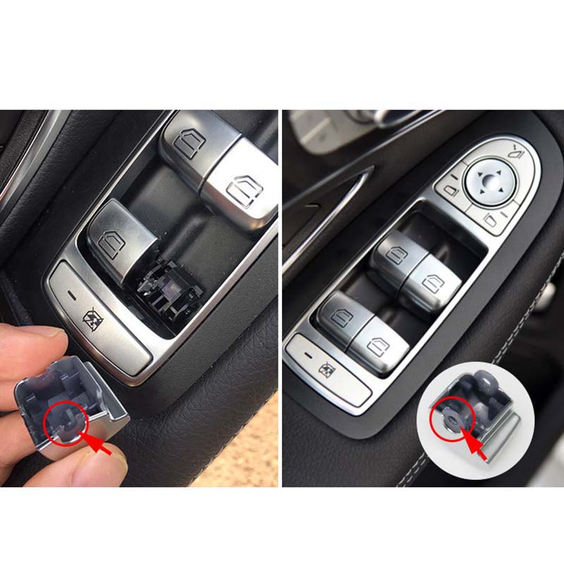 Car Window Switch Button Suitable for the New Mercedes Benz C-Class W205 Glass Lift Switch Button GLC W253 Windows Adjustment Button