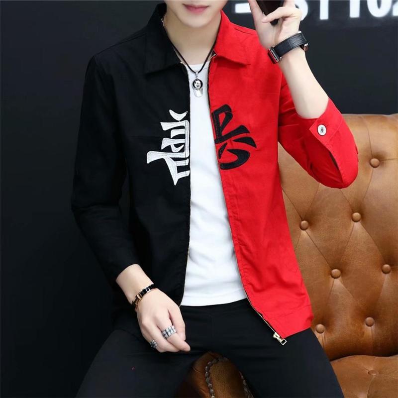 wholesale 2020 teenagers boys Jacket male Korean slim and handsome wild personality trendy embroidered jacket, Black
wholesale 2020 teenagers boys Jacket male Korean slim and handsome wild personality trendy embroidered jacket, Black