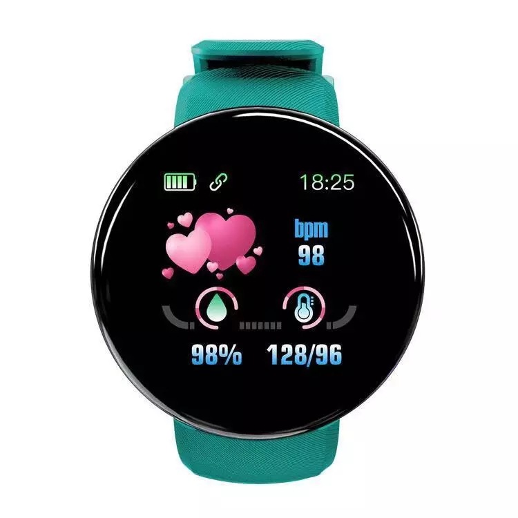 D18 Watch Bluetooth Waterproof Smart Bracelet Heart Rate Blood Pressure Sport Tracker Pedometer SmartWatch Men free shipping