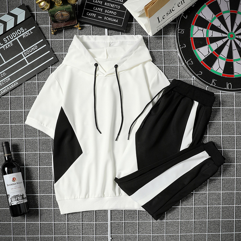 2020 Men Set Sportswear Fashion 2020 Mens Clothing Black White Men Hoodies + Streetwear pant Casual Tracksuits Male Track Suit
2020 Men Set Sportswear Fashion 2020 Mens Clothing Black White Men Hoodies + Streetwear pant Casual Tracksuits Male Track Suit
