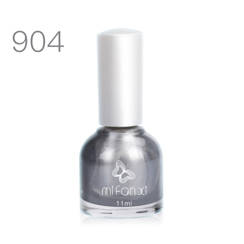 MiFanXi Silver Color Nail Polish 10ml Lacquer Varnish Manicure Nail Art Color Polish, 904
MiFanXi Silver Color Nail Polish 10ml Lacquer Varnish Manicure Nail Art Color Polish, 904
