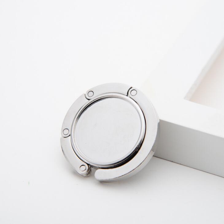 Portable Silver Handbag Hook Purse Hanger Bag Holder Foldable Hanger Tote Bag Holder Blank Home Clothing Accessories LX1408