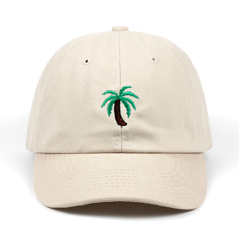 Embroidery Palm Trees Curved Dad Hats Take A Trip Baseball Cap Coconut Hat Strapback Hip Hop Cap Adjustable