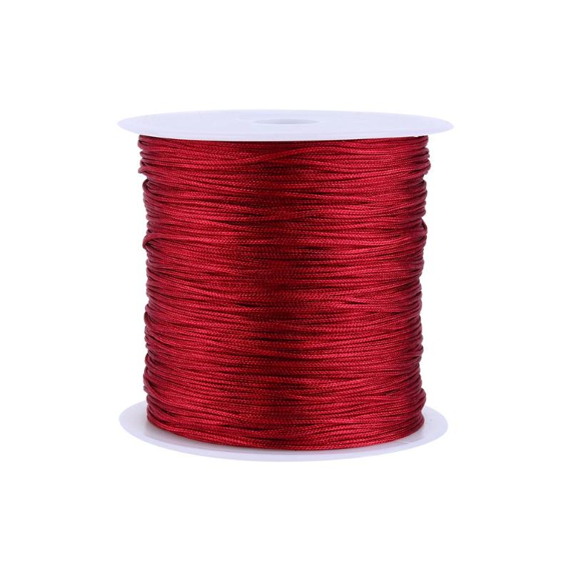 100M X 0.8mm High Quality Durable Nylon Chinese Knot Cord Rattail For Macrame Thread String Home Decoration DIY Apparel Sewing, Black
100M X 0.8mm High Quality Durable Nylon Chinese Knot Cord Rattail For Macrame Thread String Home Decoration DIY Apparel Sewing, Black