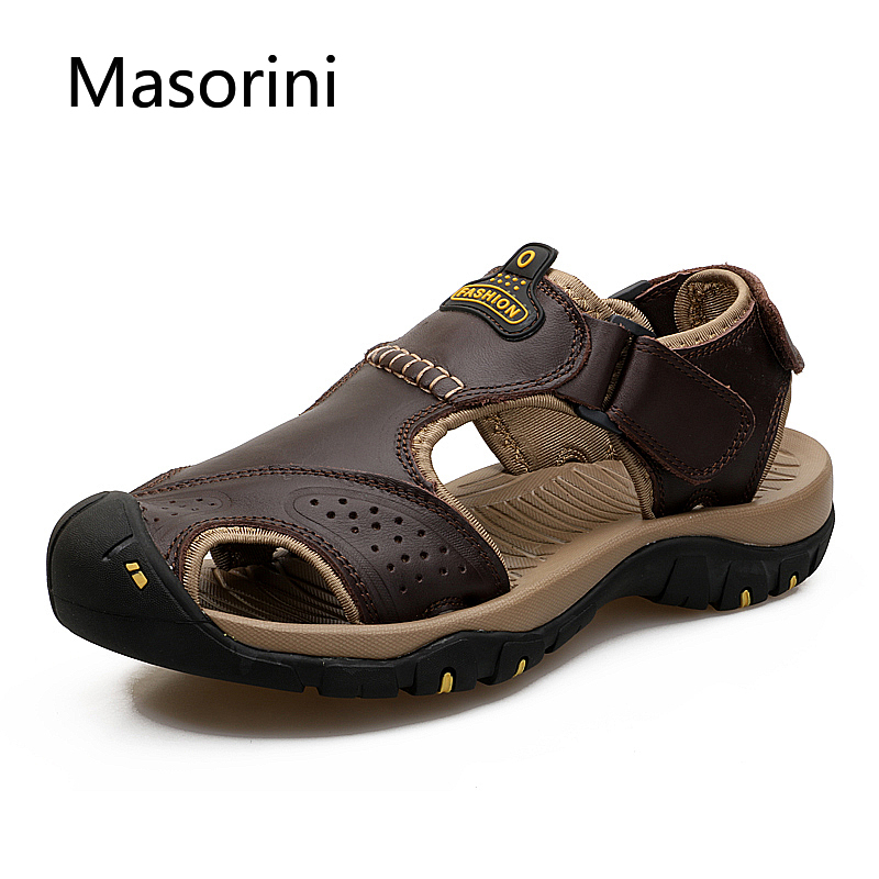 Summer Vacation Sandals Men Beach Casual Men Leather Sandals Outdoor Walking Shoes Non-slip Anti-collision, Dark brown
Summer Vacation Sandals Men Beach Casual Men Leather Sandals Outdoor Walking Shoes Non-slip Anti-collision, Dark brown