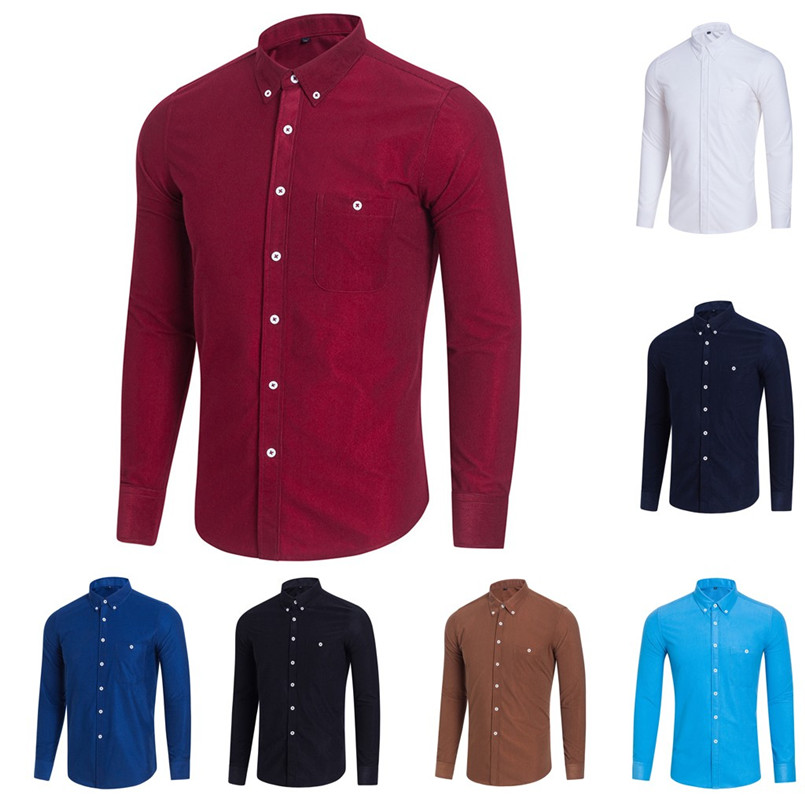 Quality Good Casual Stylish Clothes in apparel for men Solid Turn-down Collar shirts Long-sleeve Business Tops Formal #4n15, Black
Quality Good Casual Stylish Clothes in apparel for men Solid Turn-down Collar shirts Long-sleeve Business Tops Formal #4n15, Black