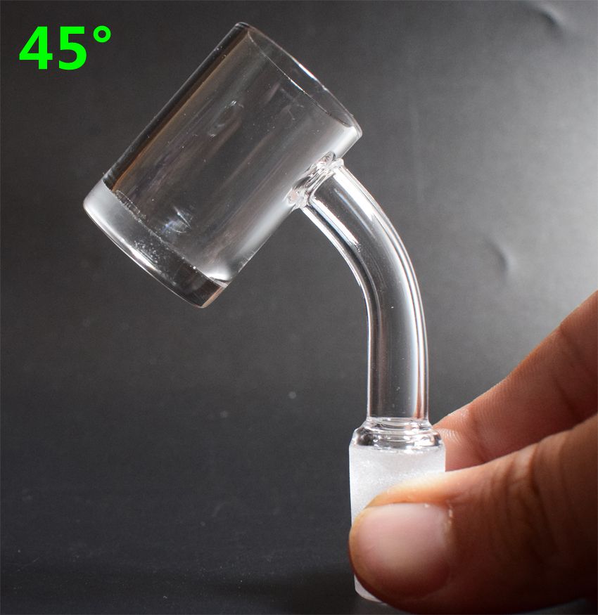 45&90 degrees quartz banger With 5mm clear bottom 10mm 14mm 18mm male female quartz banger nails for glass recycler oil rig
45&90 degrees quartz banger With 5mm clear bottom 10mm 14mm 18mm male female quartz banger nails for glass recycler oil rig