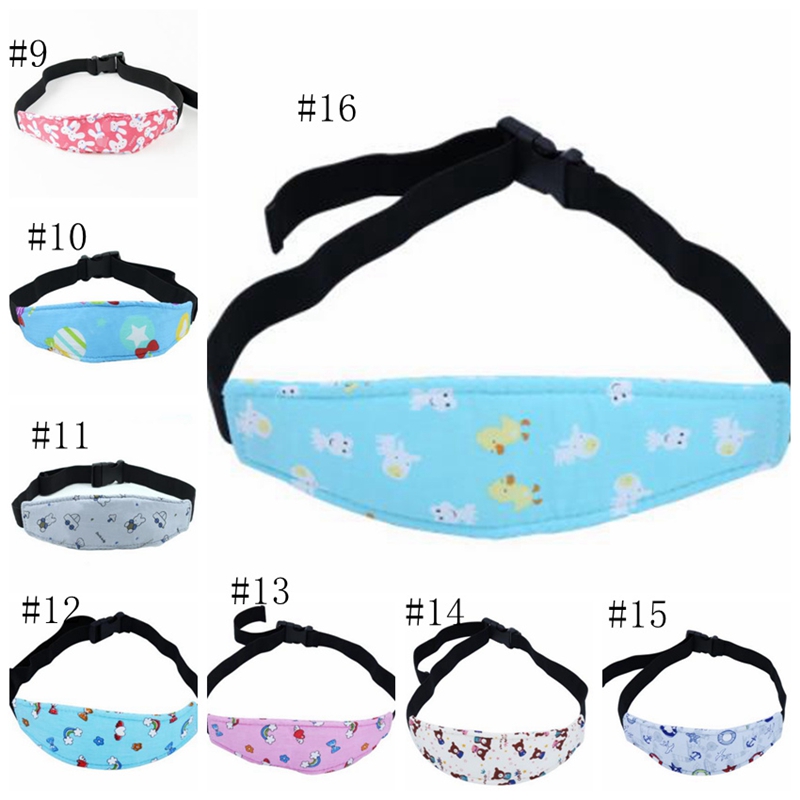 Baby Pram Fastening Belt Adjustable Stroller Sleep Positioner Kids Car Safety Head Support Kid Head Band Strollers Accessories DHT478