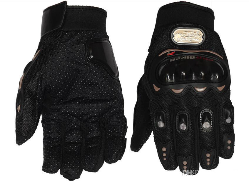 Biker Motorcycle Gloves Antiskid Hand Protection moto Cycling Motocross gloves Racing Armored Glove 3 COLOR