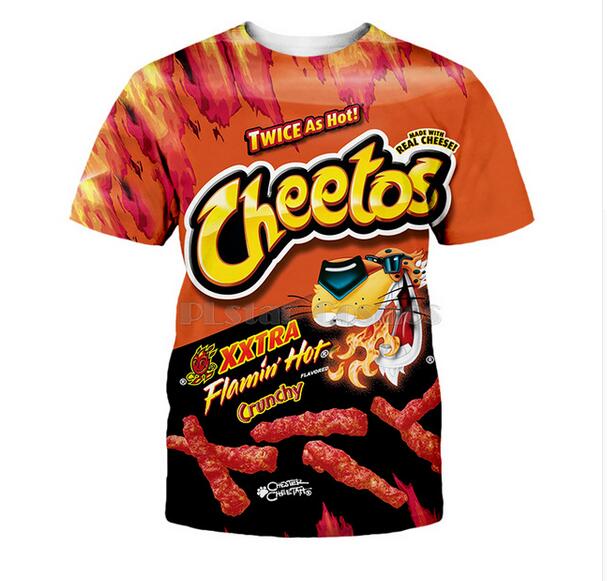 Newest Fashion Mens Womens Summer Style Hot Cheetos Funny 3D Print Casual T-Shirt XDX047, Multicolor
Newest Fashion Mens Womens Summer Style Hot Cheetos Funny 3D Print Casual T-Shirt XDX047, Multicolor