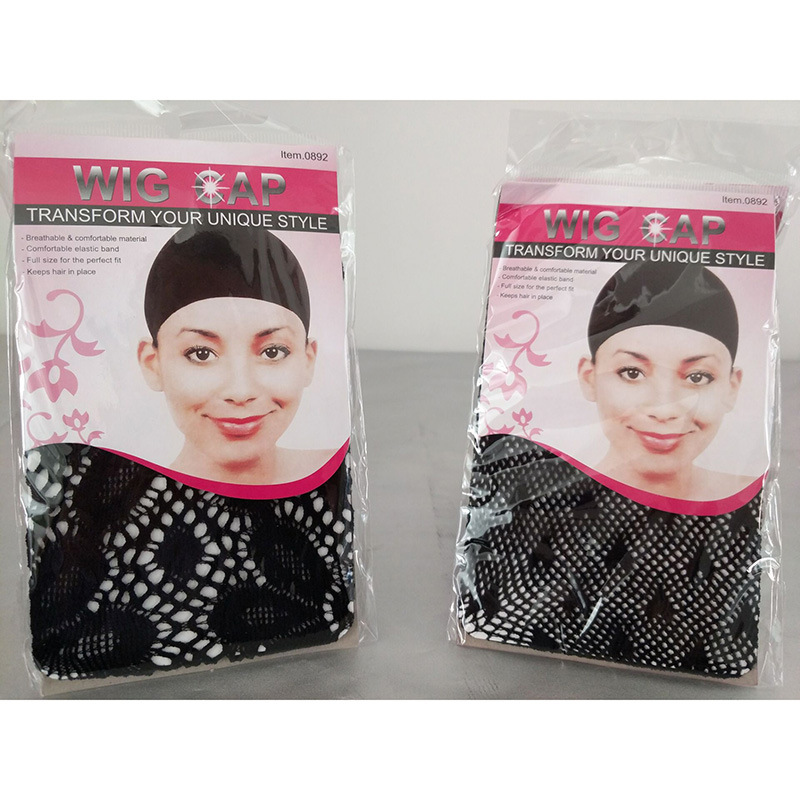 Hair Net Single Head Through Nylon Hair Cap Lace Hair Net Jacquard Wig Caps
