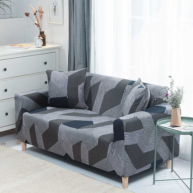 Geometric Elastic Sofa Covers for Living Room Universal All-inclusive Sectional Slipcovers Couch Cover Sofa Cover 1/2/3/4 seater