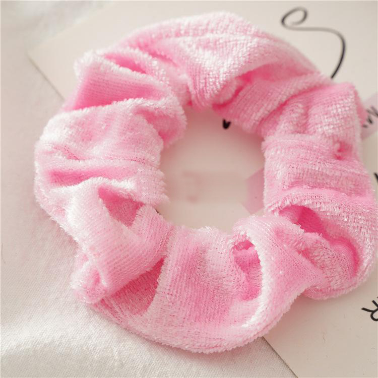48 Colors Solid Girls Velvet Elastic Hair Scrunchie Scrunchy Head Band Ponytail Hairbands Girls Hair Rope Ponytail Holder 50pcs/set