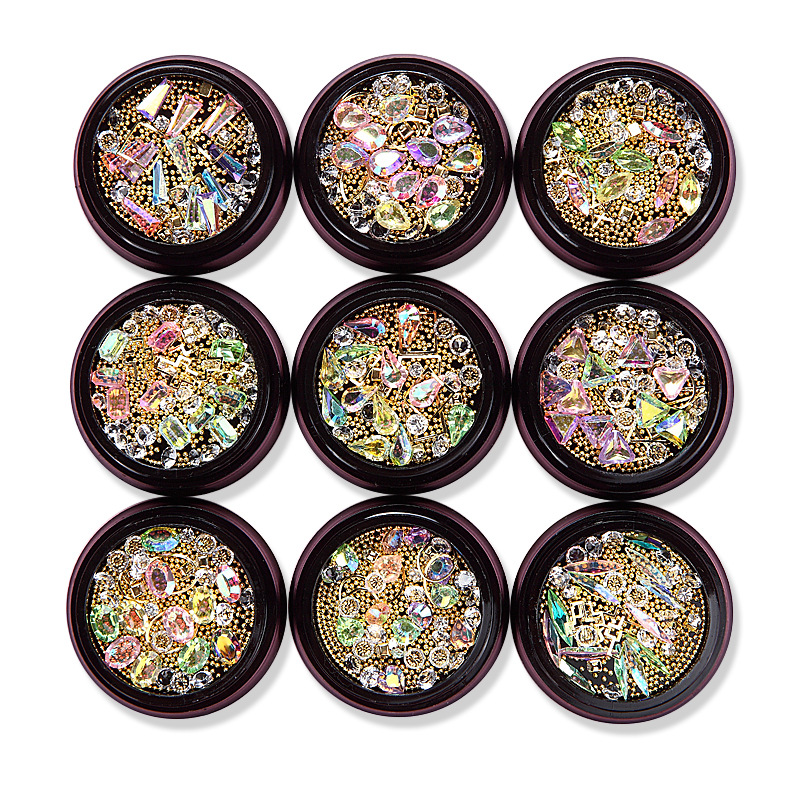 1 Box Nail Art Decorations Nail Jewelry Diamond Pointed Bottom Shaped Transparent AB Color Mixed Metal Rivet Rhinestones
1 Box Nail Art Decorations Nail Jewelry Diamond Pointed Bottom Shaped Transparent AB Color Mixed Metal Rivet Rhinestones