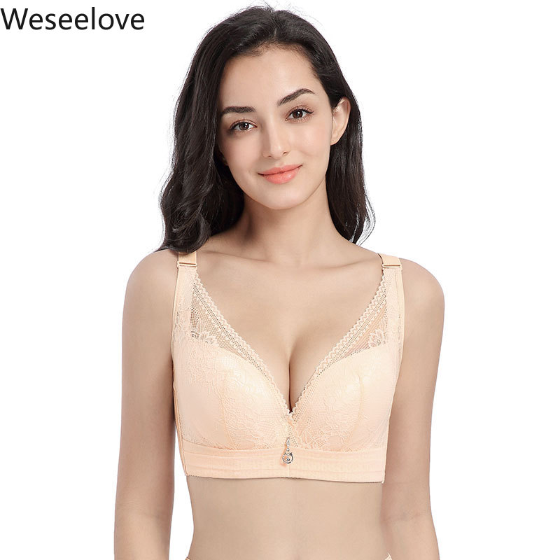 Weseelove Summer and Autumn Bra Plus Size Women Sexy Soutien Gorge Push Up Soft Steel Popped Breathable Gather Underwear X30-1, Skin
Weseelove Summer and Autumn Bra Plus Size Women Sexy Soutien Gorge Push Up Soft Steel Popped Breathable Gather Underwear X30-1, Skin