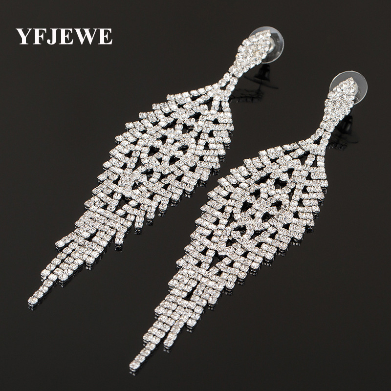 Exaggeration Long Two Colors With Diamonds Metal Tassels Earrings Eardrop Ear Nail Woman
Exaggeration Long Two Colors With Diamonds Metal Tassels Earrings Eardrop Ear Nail Woman