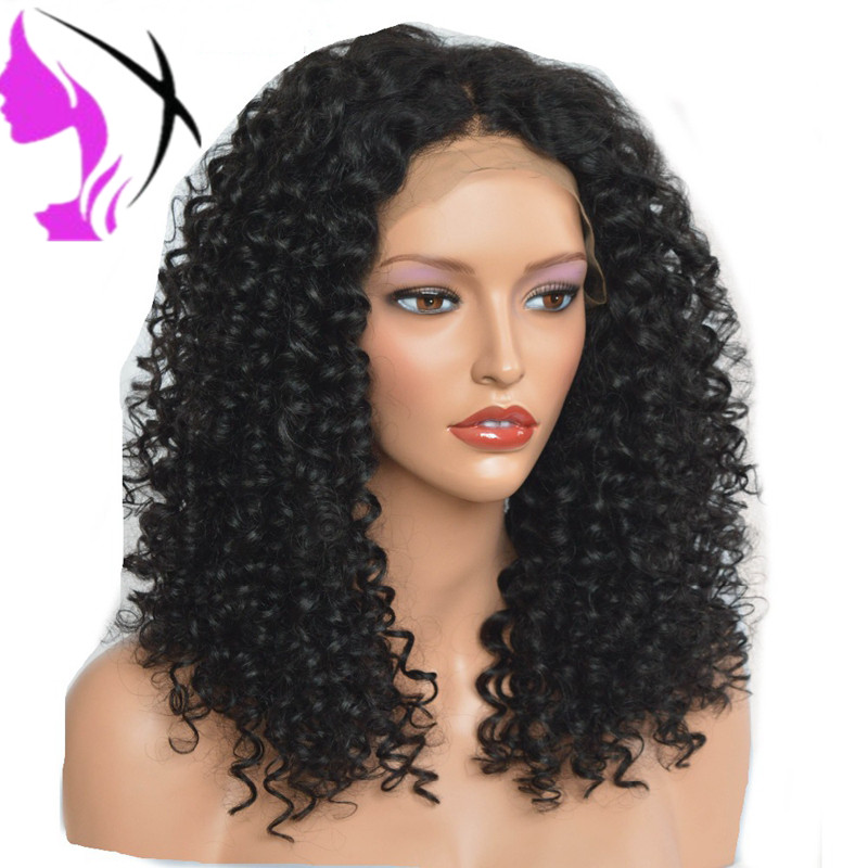 14inch Short Hair Kinky Curly Wig Synthetic Lace Front Wig African American Wigs for Black Women