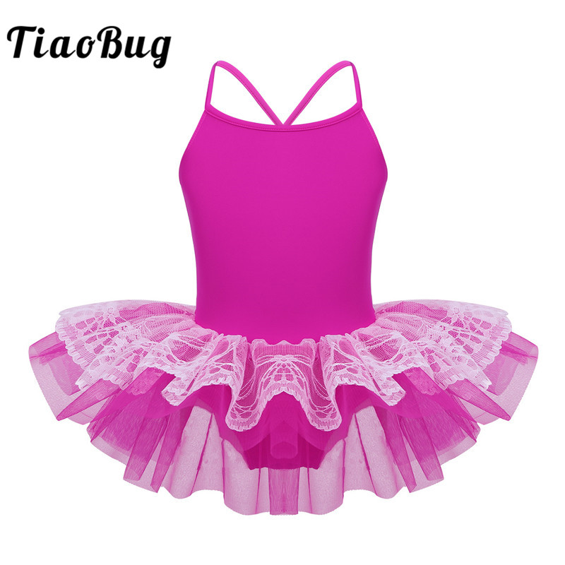 TiaoBug Kids Girls Spaghetti Straps Layered Lace Ballet Tutu Dance Leotard Mesh Dress Gymnastics Leotard Child Stage Dance Wear, White
TiaoBug Kids Girls Spaghetti Straps Layered Lace Ballet Tutu Dance Leotard Mesh Dress Gymnastics Leotard Child Stage Dance Wear, White