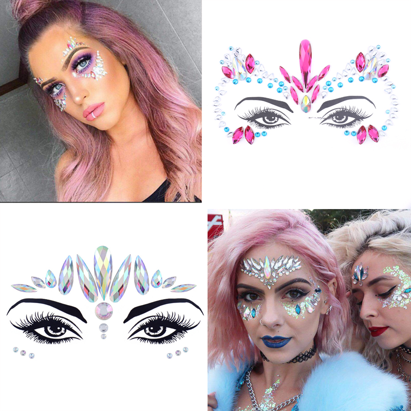 Temporary Tattoo Sticker Face Jewelry Gems Rhinestone Decoration Party Festival Makeup Glitter Tattoos Body Art Stickers F006, Style 2
Temporary Tattoo Sticker Face Jewelry Gems Rhinestone Decoration Party Festival Makeup Glitter Tattoos Body Art Stickers F006, Style 2