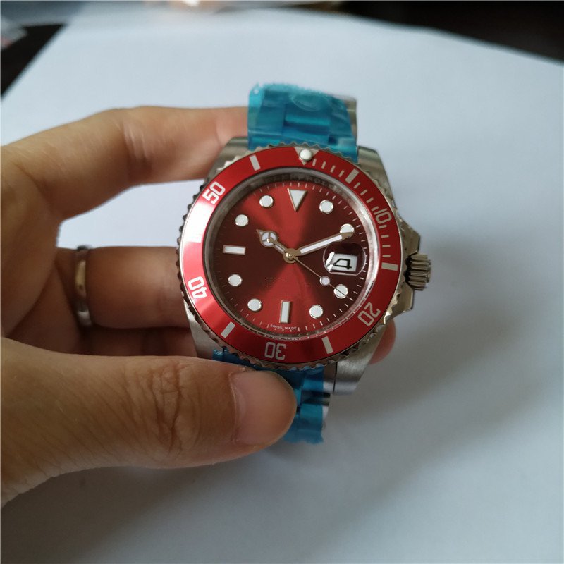 HOT sale Top quality MAN dive watch Stainless steel Male watch automatic watch male clock Fashion business New watches r57, Red
HOT sale Top quality MAN dive watch Stainless steel Male watch automatic watch male clock Fashion business New watches r57, Red