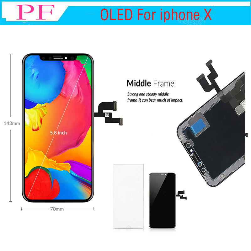 Tianma AMOLED Screen For iPhone X lcd Replacement 3D Touch Screen Digitizer Full Assembly OLED LCD Display 5.8 inch
Tianma AMOLED Screen For iPhone X lcd Replacement 3D Touch Screen Digitizer Full Assembly OLED LCD Display 5.8 inch