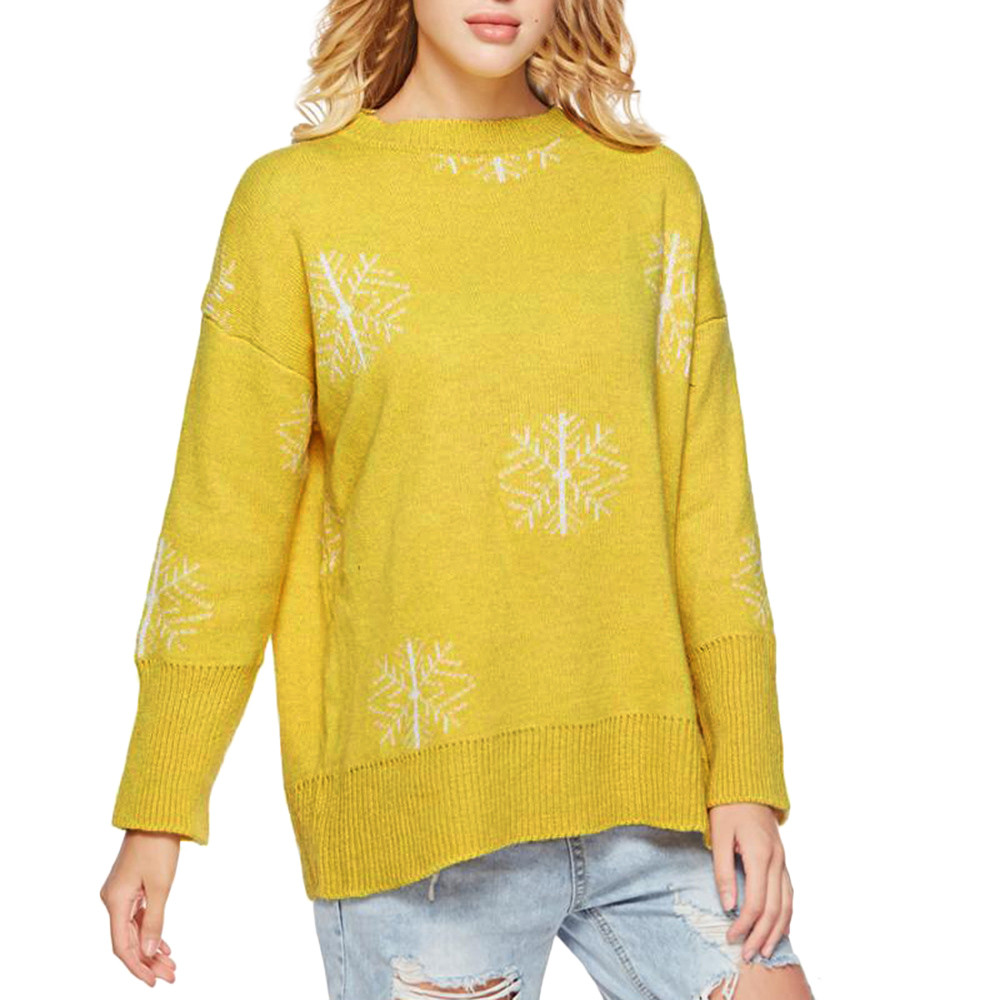 O Collar Sweater Women Nice Autumn Winter Pattern Knitted Women Pullovers Casual Warm Soft Cashmere Pullover Printing, Brown
O Collar Sweater Women Nice Autumn Winter Pattern Knitted Women Pullovers Casual Warm Soft Cashmere Pullover Printing, Brown