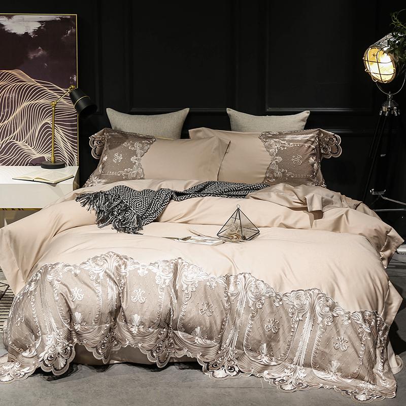 34European Style lace embroidery Comfortable Bedding Set Queen King Size Duvet Cover Bed Linen Bed sheet Pillowcases 4Pcs
34European Style lace embroidery Comfortable Bedding Set Queen King Size Duvet Cover Bed Linen Bed sheet Pillowcases 4Pcs