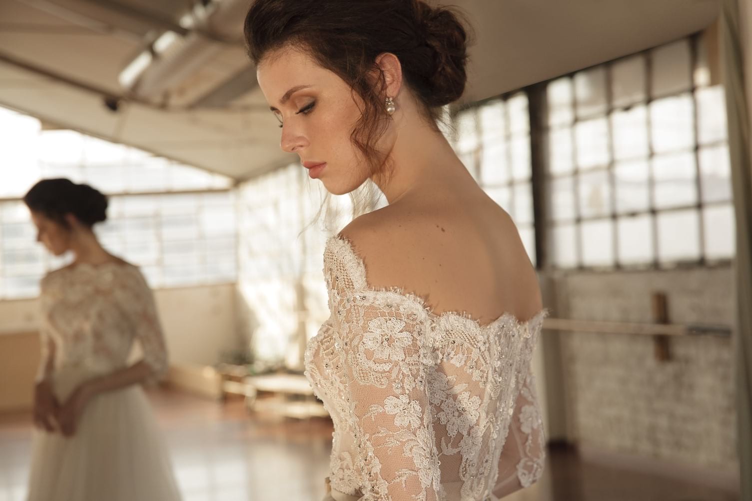 Long Sleeve Wedding Dresses 2019 Chana Marelus Off The Shoulder Lace Appliqued A Line Vestidos De Novia Beach Wedding Dress Bridal Gowns