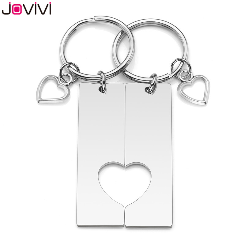 JOVIVI 2pcs Couple Keychain Stainless Steel Matching Heart Puzzle Pendant Keychains Key Ring Jewelry Lovers Family Birthday Gift
JOVIVI 2pcs Couple Keychain Stainless Steel Matching Heart Puzzle Pendant Keychains Key Ring Jewelry Lovers Family Birthday Gift