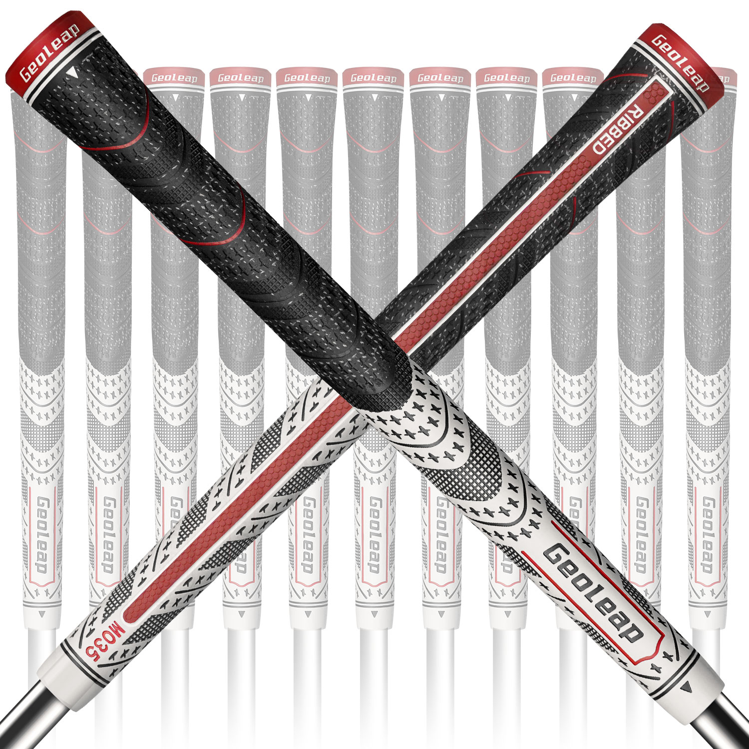 Geoleap Golf Grips Back Rib Multi Compound Rubber and Cord Hybrid Golf Club Grips Standard/Mdisize, 5 Colors Optional.
Geoleap Golf Grips Back Rib Multi Compound Rubber and Cord Hybrid Golf Club Grips Standard/Mdisize, 5 Colors Optional.