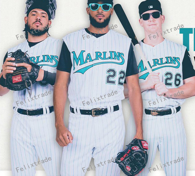 Miami 2019 Throw back Weekend Marlins Neil Walker Starlin Castro Brian Anderson Miguel Rojas Lewis Brinson Martin Prado Granderson Jersey, Cool base
Miami 2019 Throw back Weekend Marlins Neil Walker Starlin Castro Brian Anderson Miguel Rojas Lewis Brinson Martin Prado Granderson Jersey, Cool base