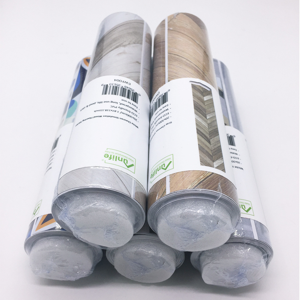 Household PVC Wall Stickers Self-adhesive Floor Tear Off Paste Floor Stickers Waterproof Wear-resistant Moisture Home Decor
