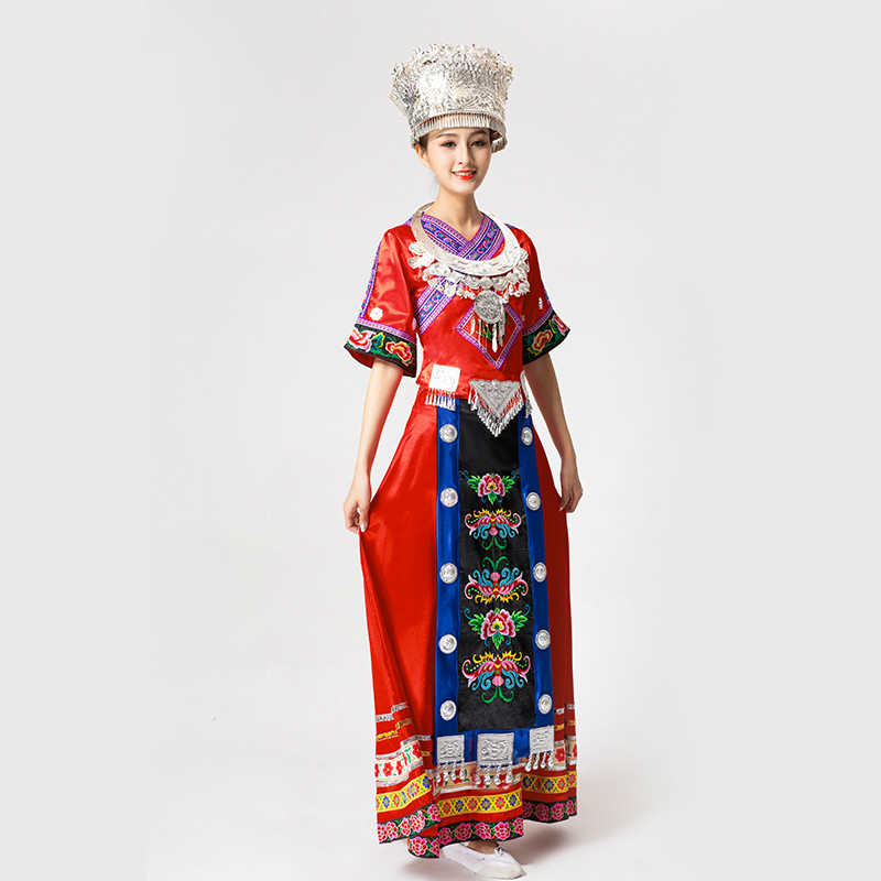 Dancer Dj Brand Hot Sale New Ladies Ethnic Miao Costume Costumes Ms. Fashion Dai Nationality Dance Dance Style Embroidery Dress, Photo color
Dancer Dj Brand Hot Sale New Ladies Ethnic Miao Costume Costumes Ms. Fashion Dai Nationality Dance Dance Style Embroidery Dress, Photo color