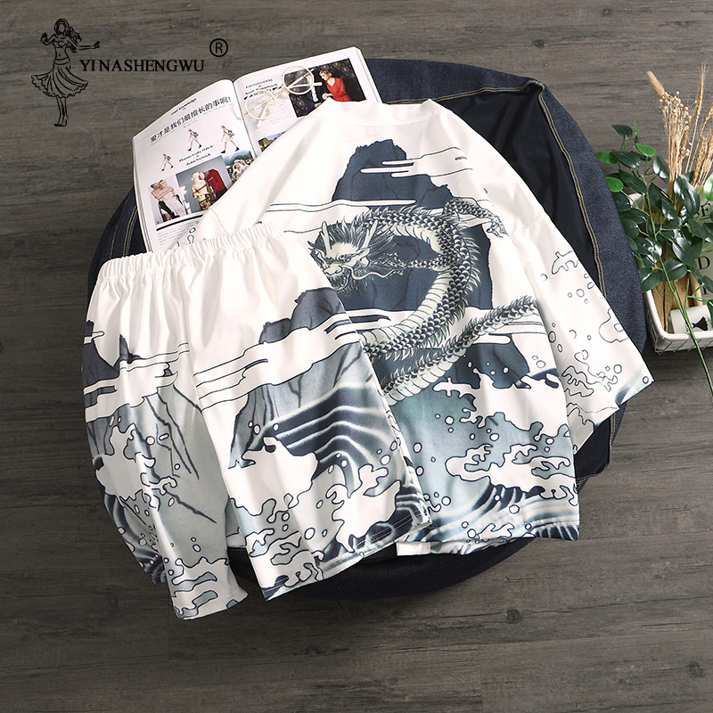 Kimono Cardigan Men Yukata Women Men Japanese Kimono Traditional Top and Pants Sets Japan Kimonos Summer Beach Thin Casual Shirt
Kimono Cardigan Men Yukata Women Men Japanese Kimono Traditional Top and Pants Sets Japan Kimonos Summer Beach Thin Casual Shirt