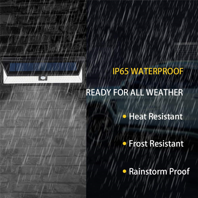 Solar Lamp Outdoor 54/118 LED PIR Motion Sensor Garden Light 3 Modes Security Pool Door Solar Lighting with Wide Angle Illumination