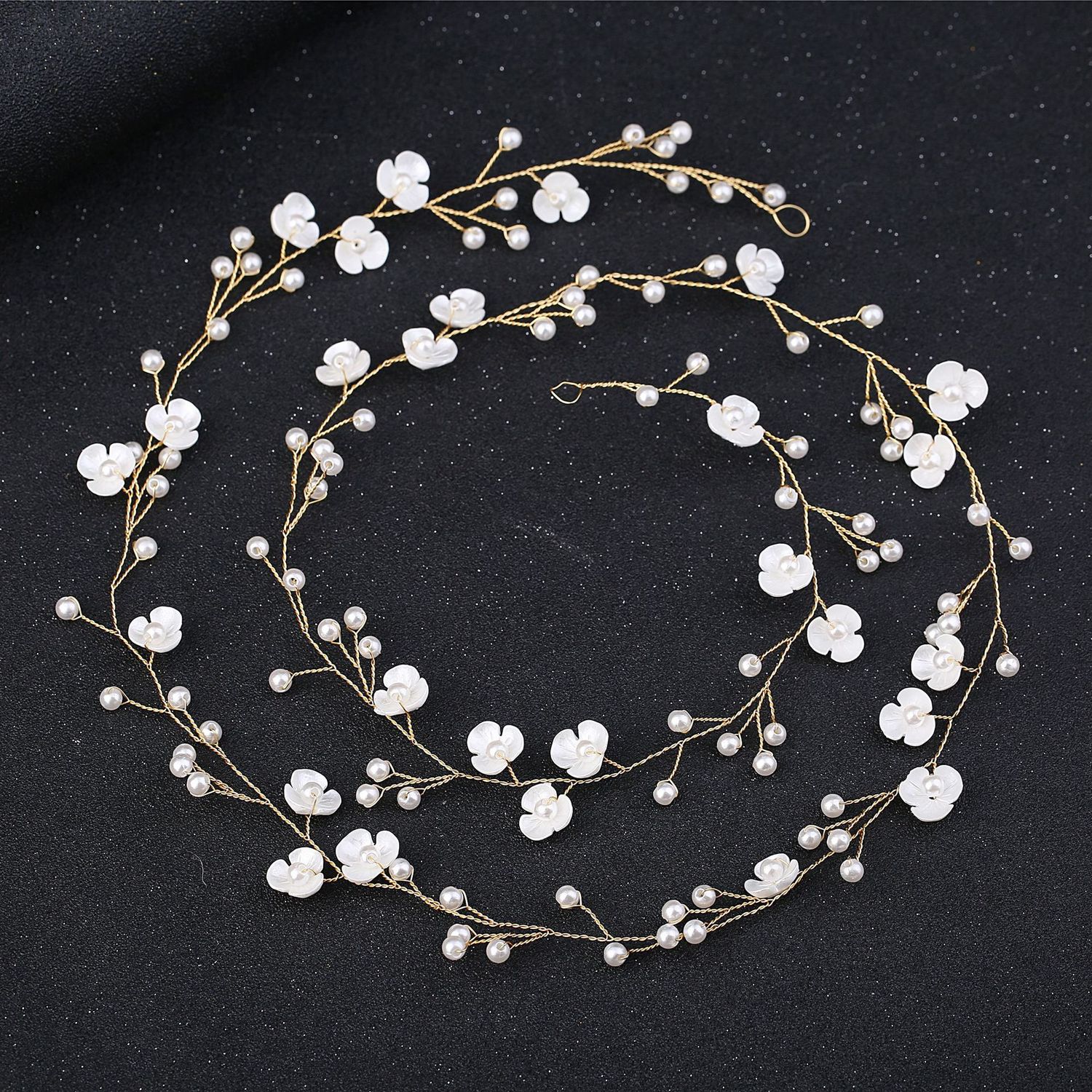 Manual Shell Pearl Flower Hair Overlength 1 Meters Hair Band Bride Marry Wedding Dress Headwear Accessories
Manual Shell Pearl Flower Hair Overlength 1 Meters Hair Band Bride Marry Wedding Dress Headwear Accessories